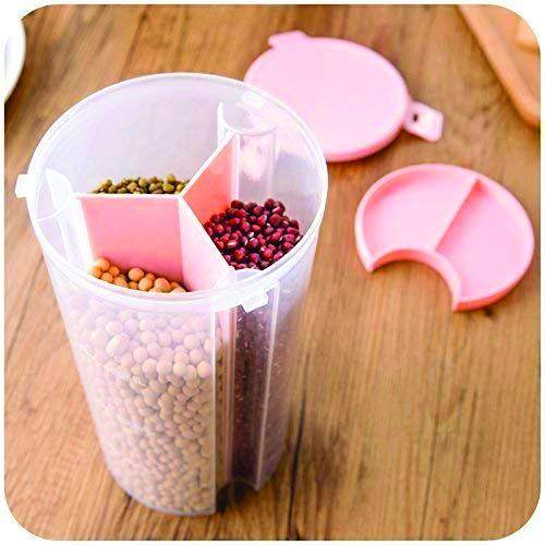 3 In 1 Transparent Air Tight Storage Dispenser Container - 9XShoppy