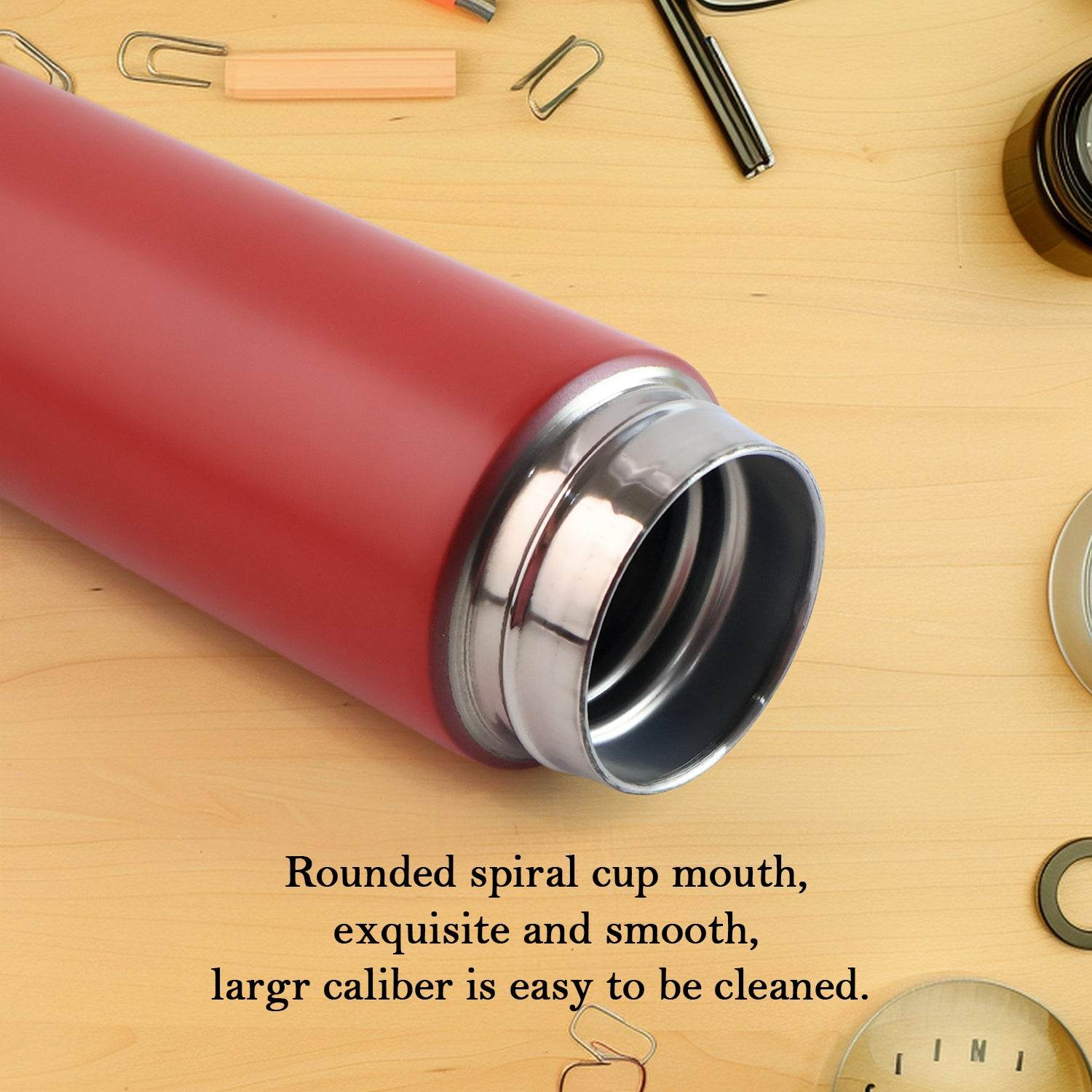 Red Vacuum Insulated Water Bottle (1 Pc 500ml) - 9XShoppy