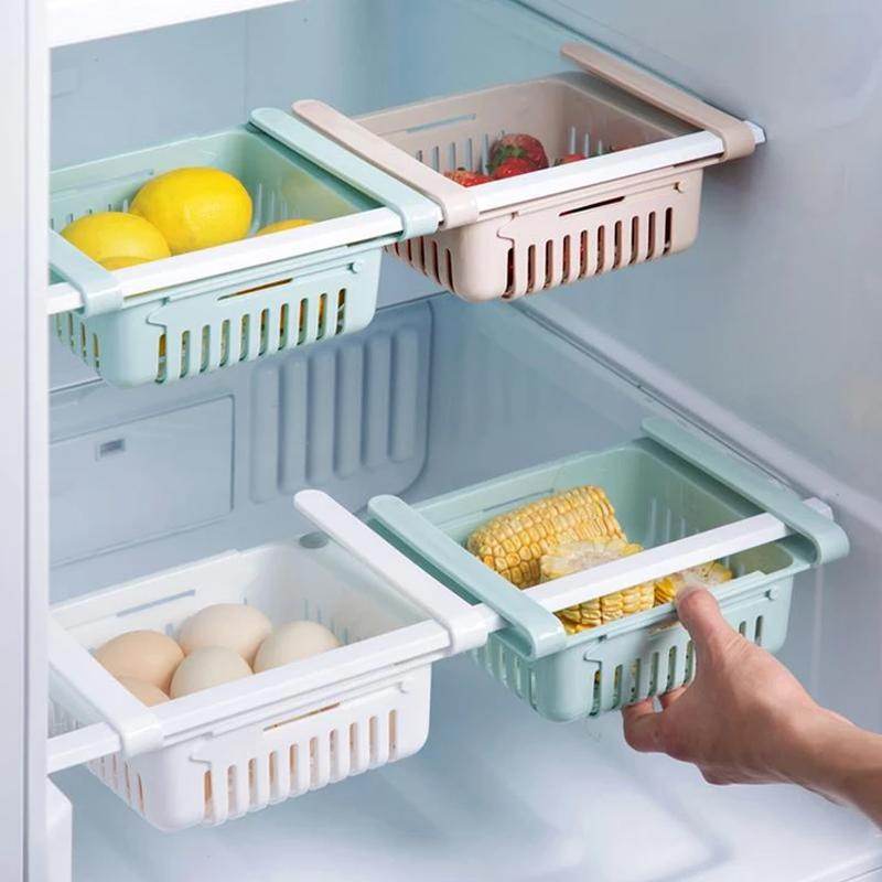Adjustable Fridge Storage Basket Fridge Racks - 9XShoppy