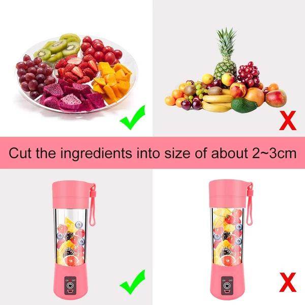 Portable USB Electric Juicer - 6 Blades (Protein Shaker) - 9XShoppy