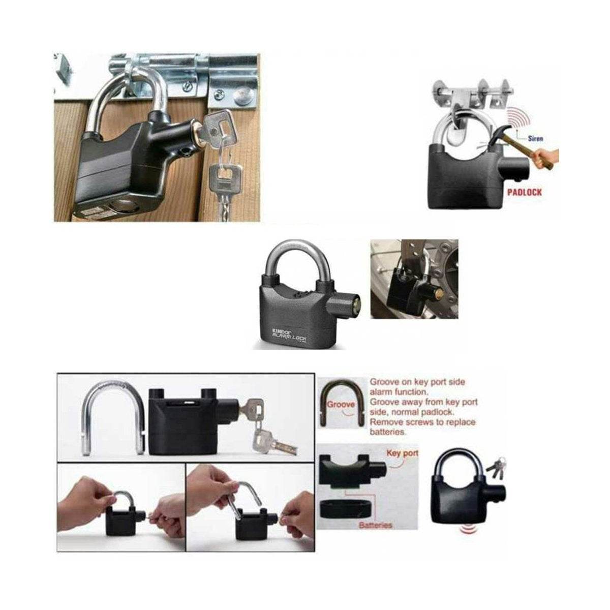 Anti Theft Security Pad Lock With Smart Alarm - 9XShoppy
