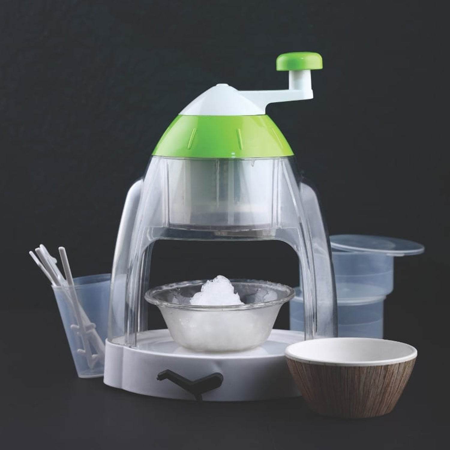 Manual Ice Crusher Snow Cone Maker With Hand Crank - 9XShoppy