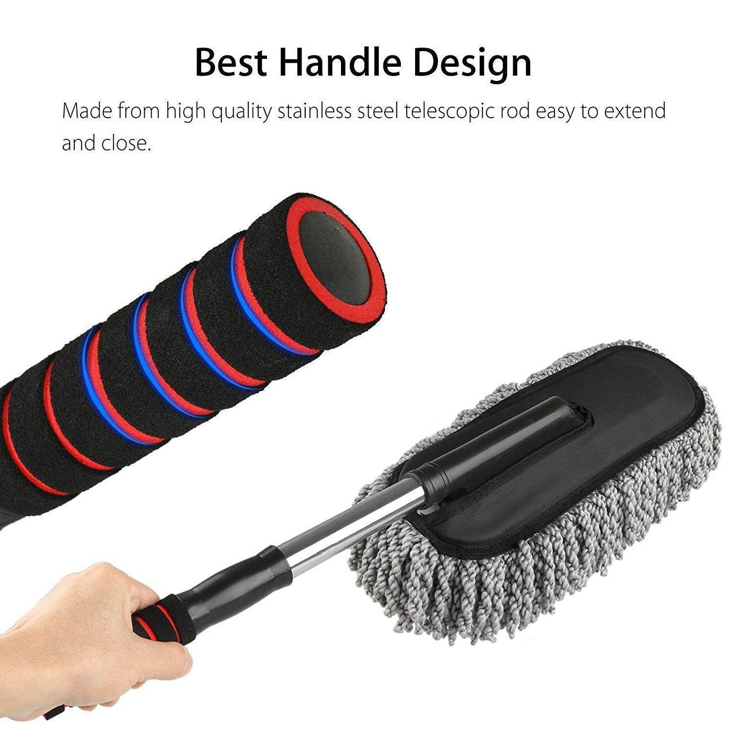 Car Dust Brush Gentle And Efficient Cleaning Tool For Interior And Exterior (1 Pc) - 9XShoppy