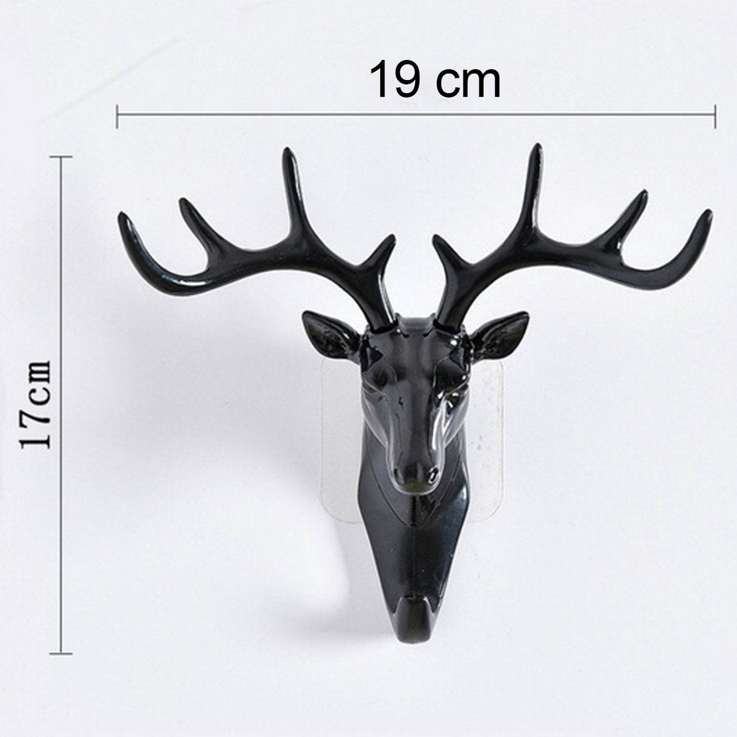 Deer Head Self Adhesive Wall Door Hook Hanger - 9XShoppy