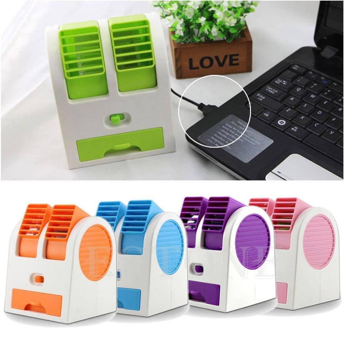 Dual Bladeless Mini Air Conditioner - 9XShoppy
