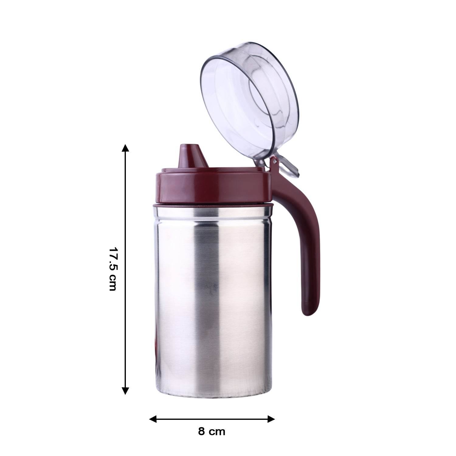 8126 Oil Dispenser Stainless Steel With Small Nozzle 500ml Oil Container. - 9XShoppy