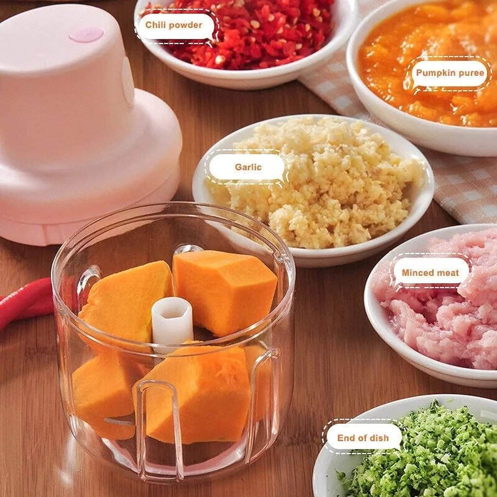 7027 Electric Fruit Vegetable Onion Garlic Cutter Food Speedy Chopper - 9XShoppy