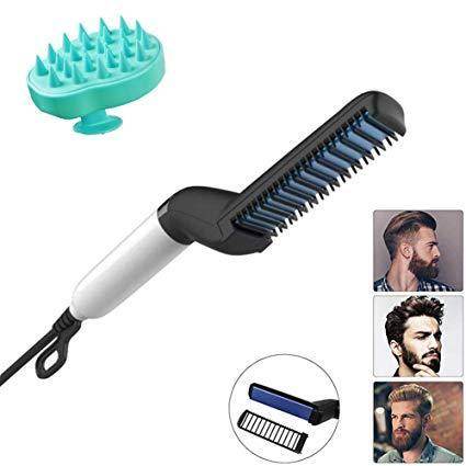 Men's Beard & Hair Curling Straightener – Modelling Comb - 9XShoppy