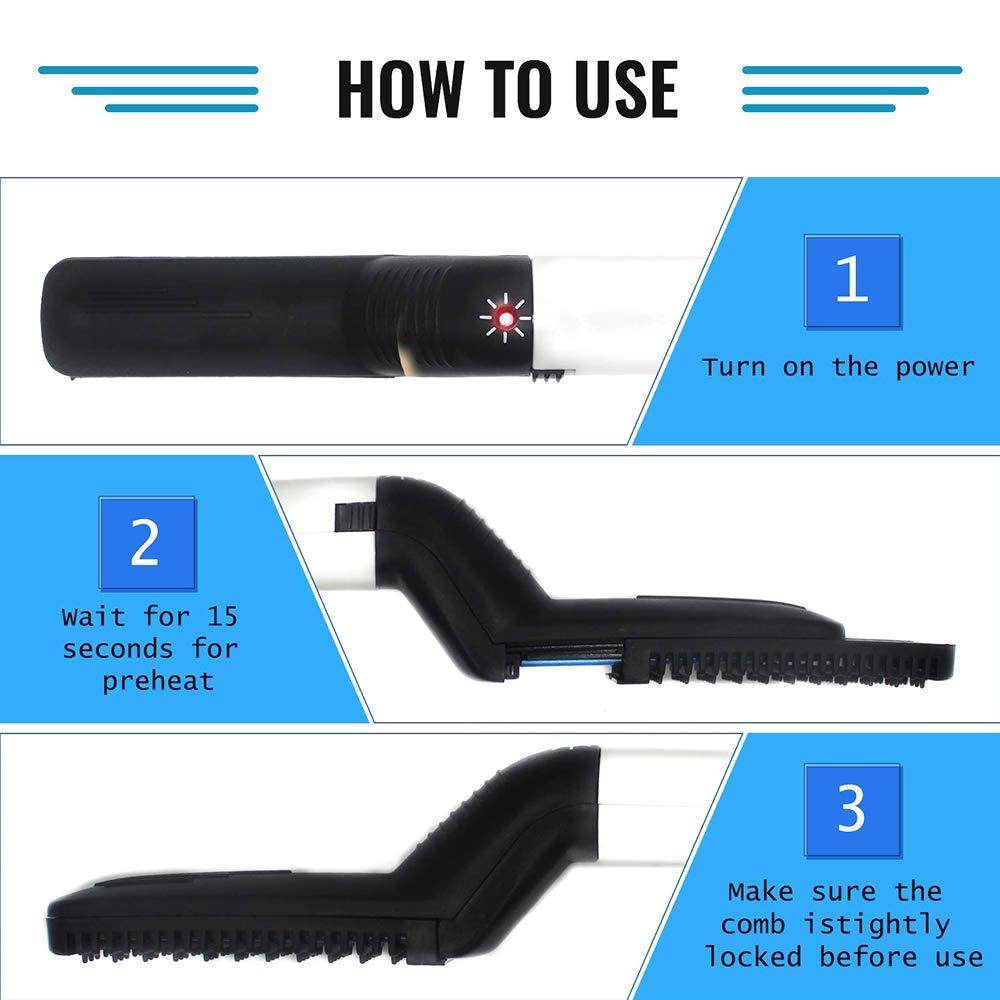 Men's Beard & Hair Curling Straightener – Modelling Comb - 9XShoppy