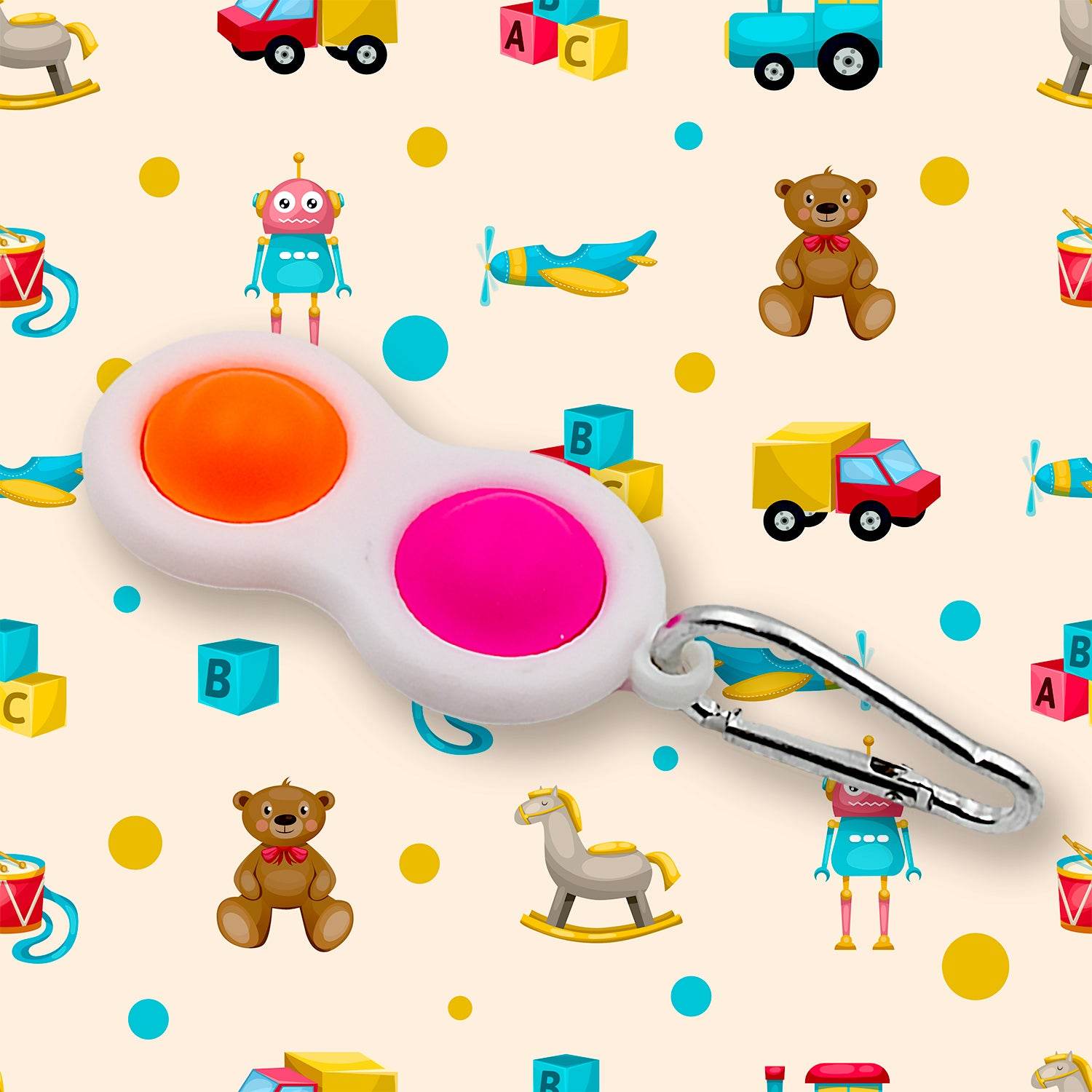 4850 Simple Dimple Fidget Toy Mini Keychain - 9XShoppy