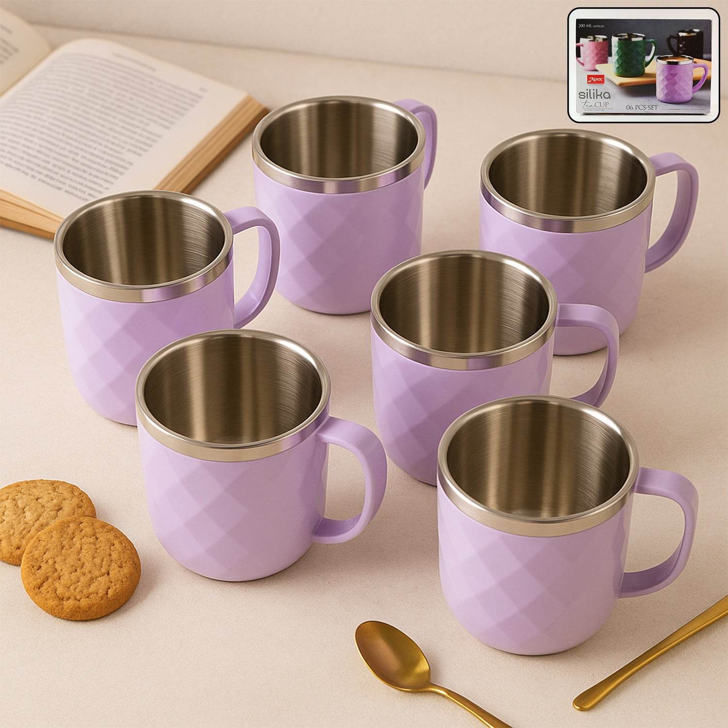 Apex Silika Approx 200 Ml Tea Cup (6 Pc) - 9XShoppy