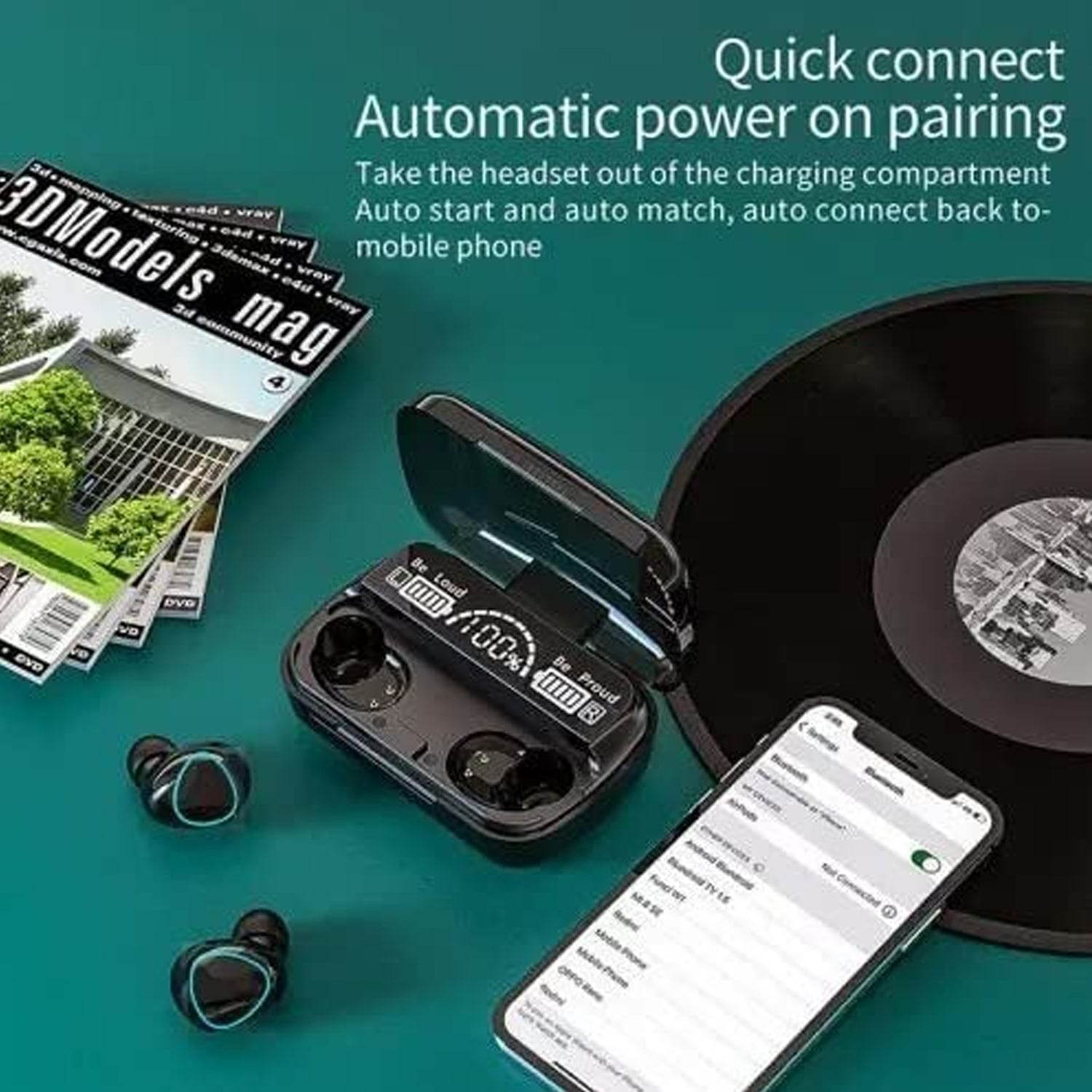 6644 Newest Wireless In Ear Earbuds Bluetooth 5.0 Headphones Mini Stereo Earbuds Sport Headset Bass Sound Built-in Micphone - 9XShoppy