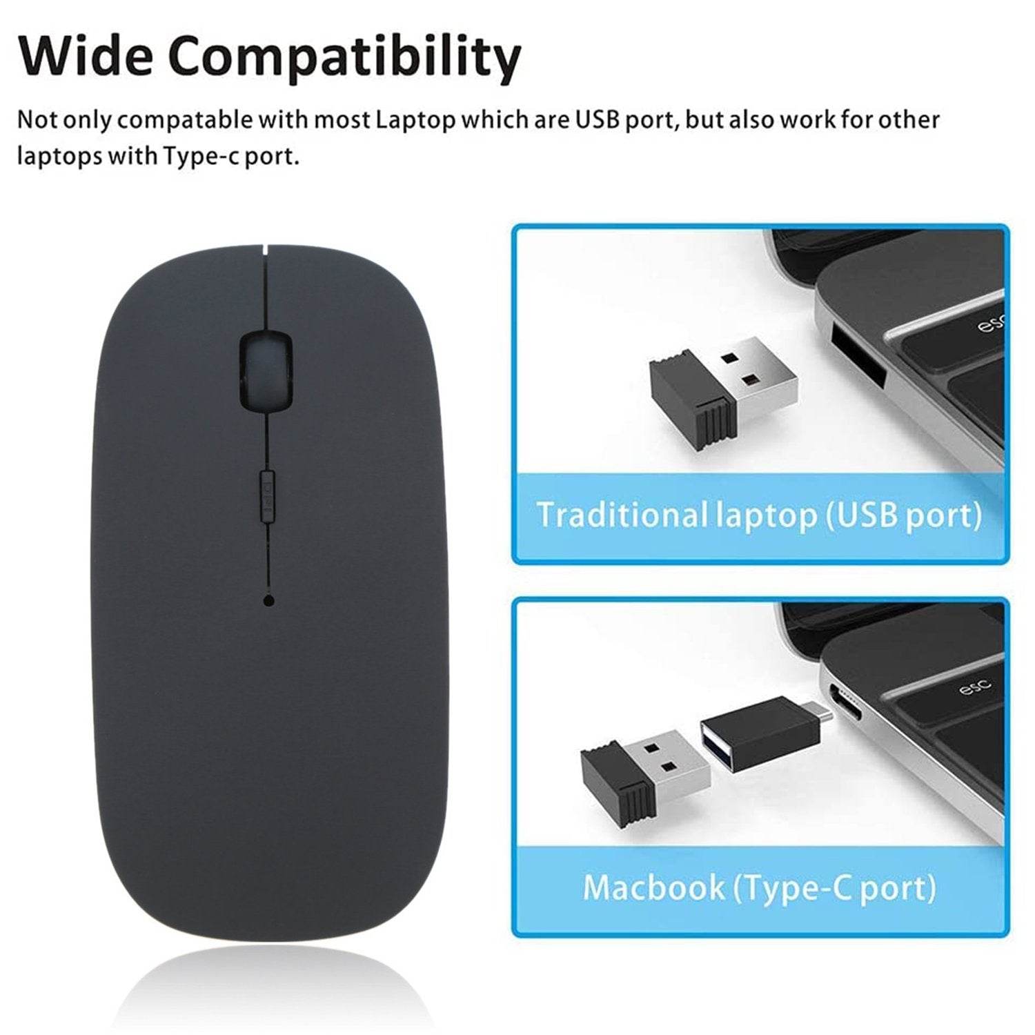 Wireless Mouse For Laptop pc mac i-pad computer - 9XShoppy