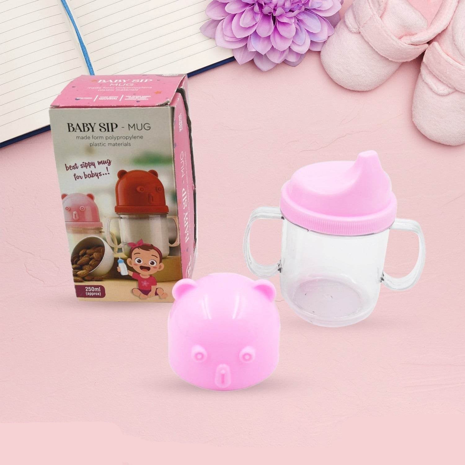 5979 Baby Milk Mug Sippy Cup Baby Mug Leakproof Mug For Kids Lightweight Nursing Dishwasher Safe Mug (250 Ml 1 Pc) - 9XShoppy