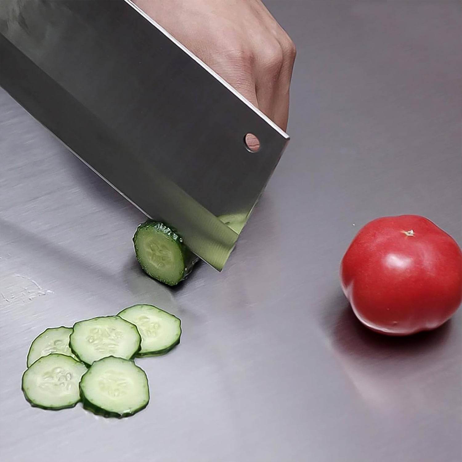 Premium Stainless Steel Anti-bacterial Chopping Board For Kitchen (1 Pc) - 9XShoppy
