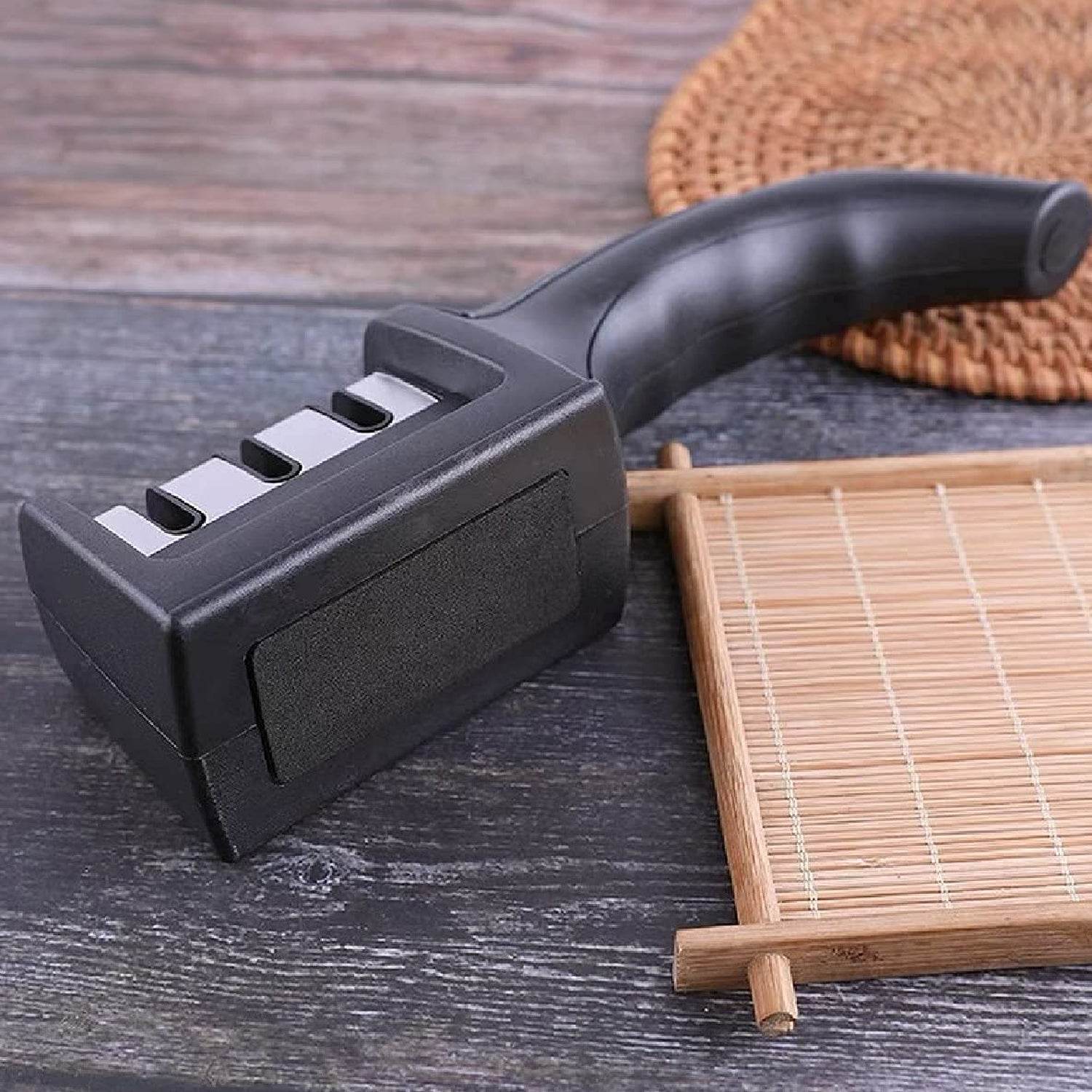 Manual Red Knife Sharpener 3 Stage Sharpening Tool - 9XShoppy