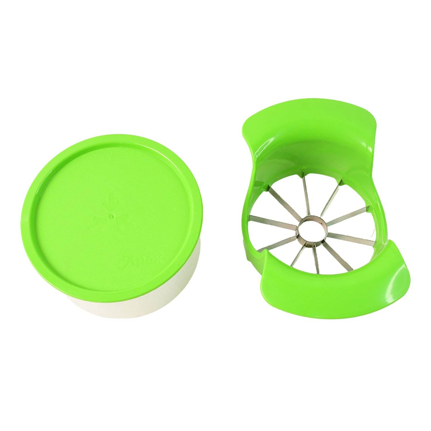 Apex Apple Cutter With Container Unbreakable Abs Body Stainless Steel Blades - 9XShoppy