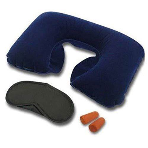 505 -3-in-1 Air Travel Kit With Pillow Ear Buds Eye Mask - 9XShoppy
