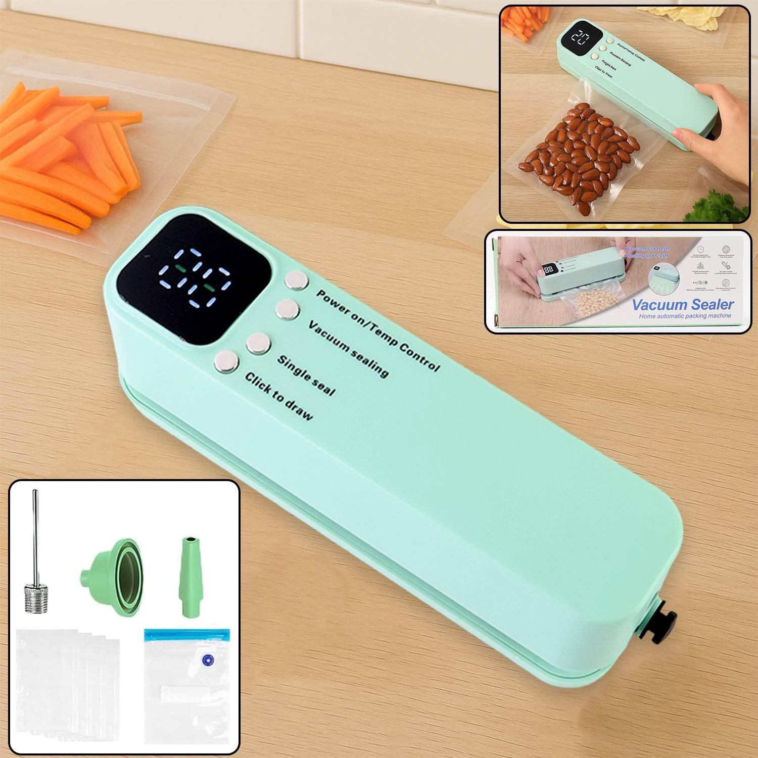 Rechargeable Electric Vacuum Sealer Machine - 9XShoppy