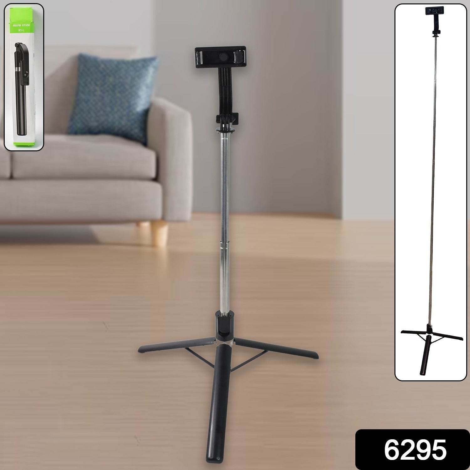 Selfie Stick With Tripod Stand (1 Pc 160 Cm Long Approx) - 9XShoppy