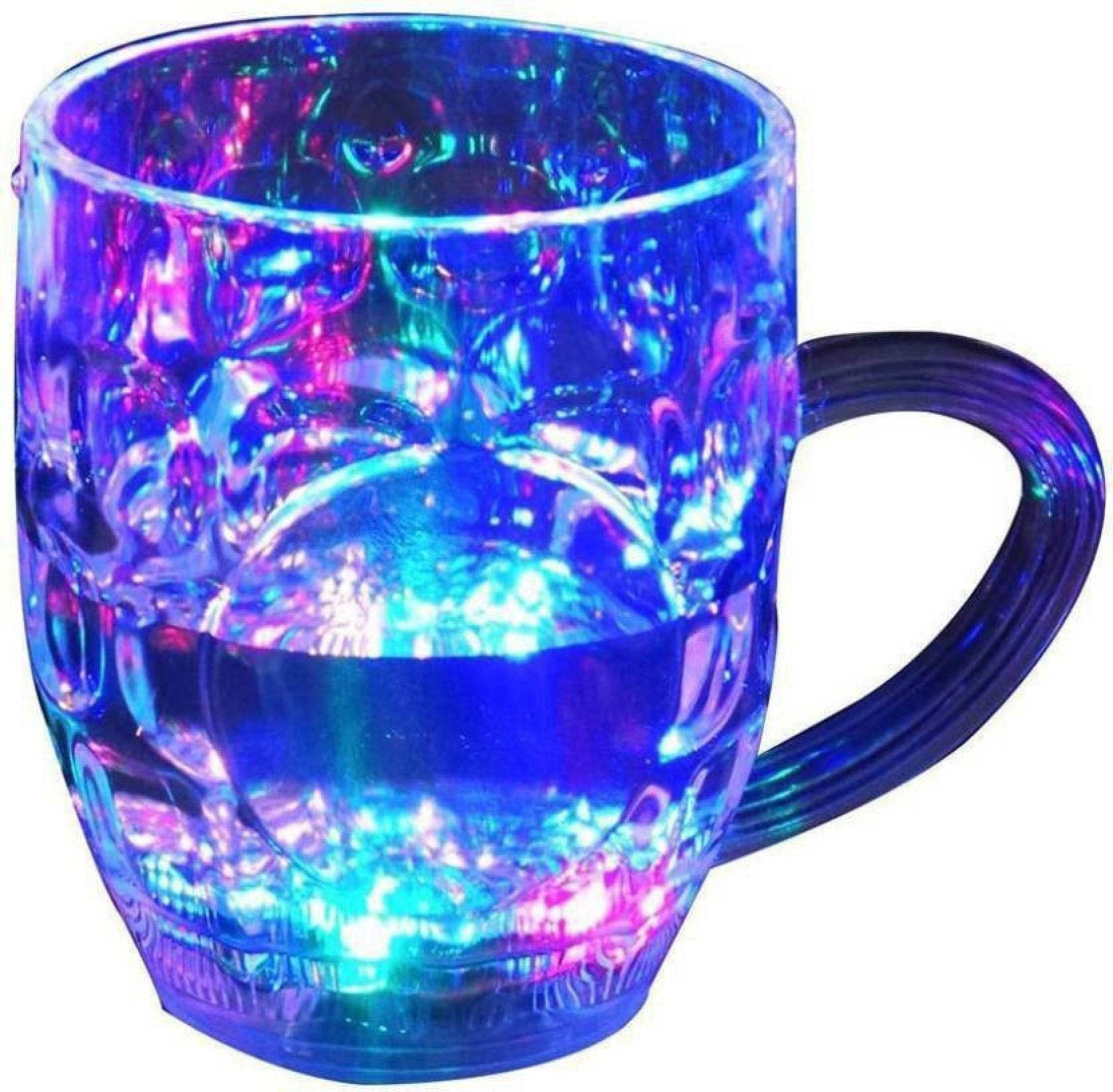 619 Led Glass Cup (Rainbow Color) - 9XShoppy