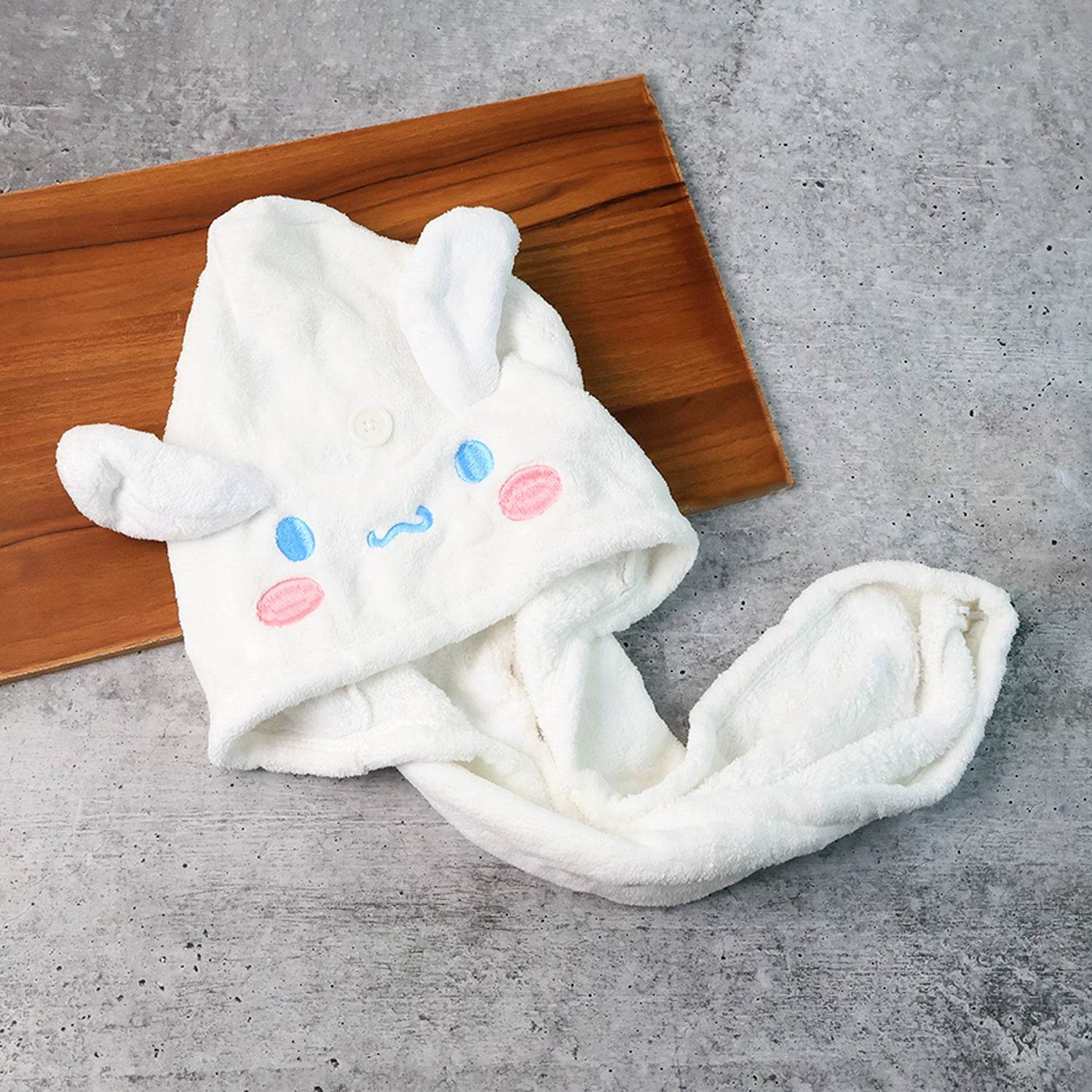 Premium Soft Microfiber Hair Drying Towel Wrap With Button (1 Pc) - 9XShoppy