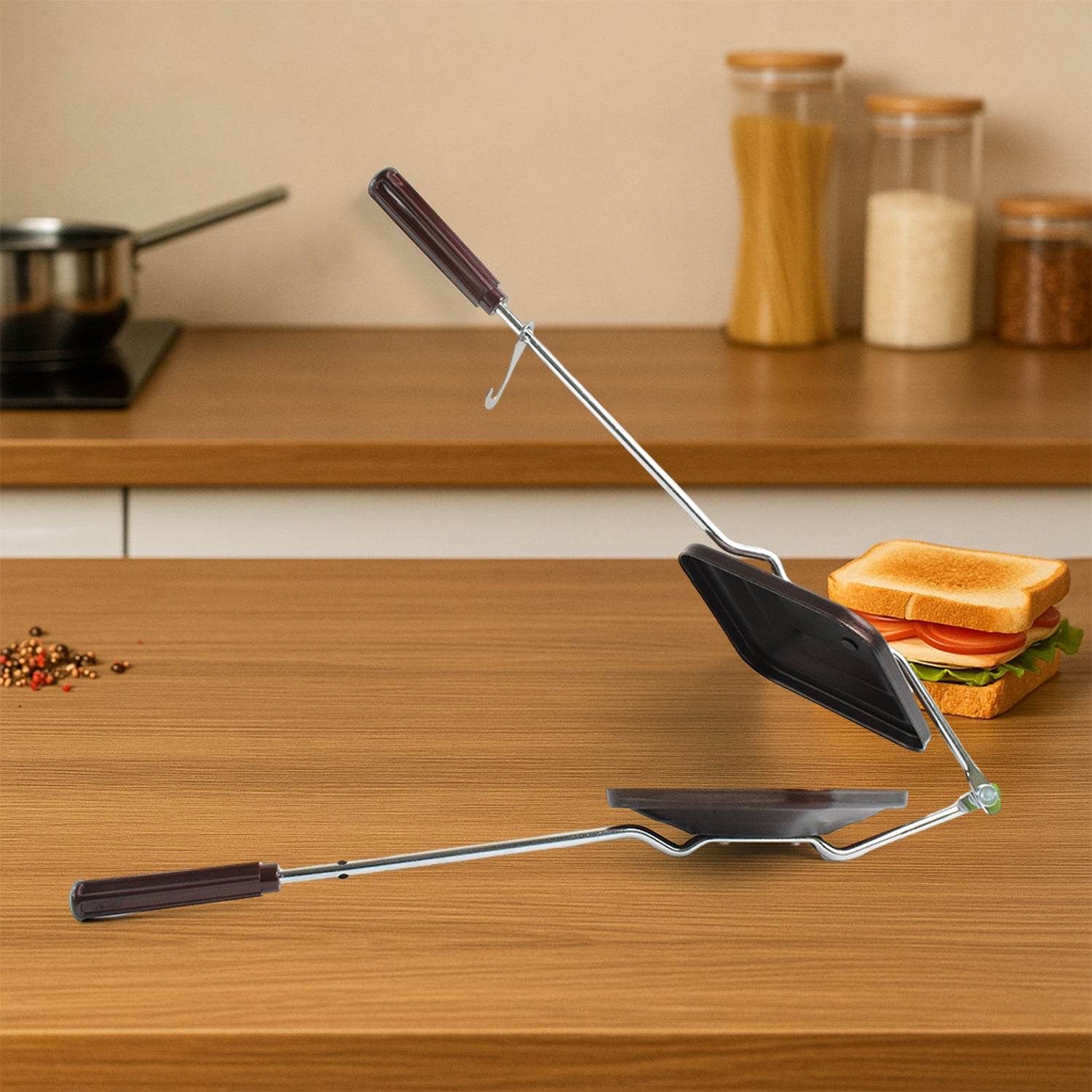 Apex Regular Non-stick Flame-based Sandwich Toaster - 9XShoppy