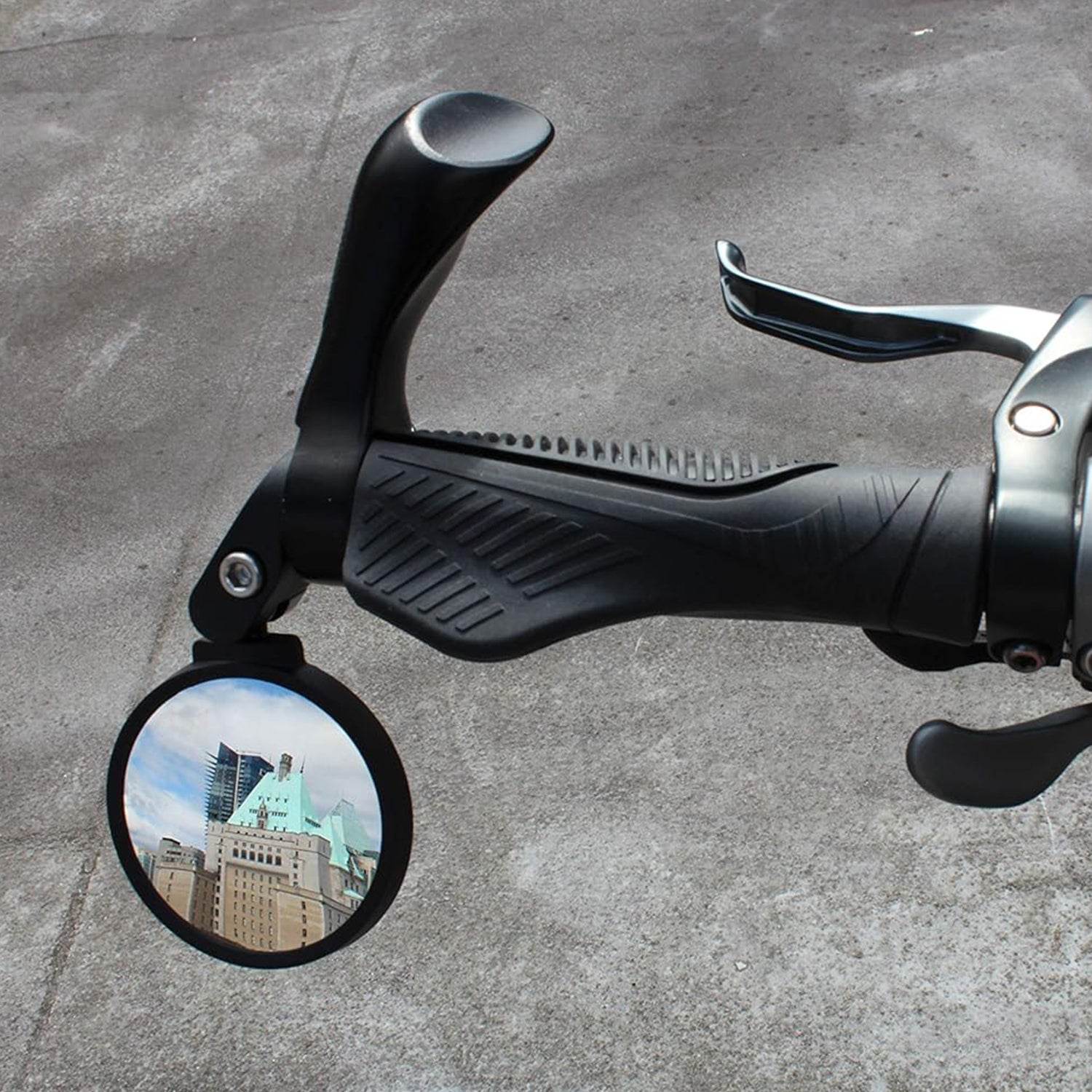 8505 Bar End Bike Mirror Safe Rearview Mirror 360 Rotatable Foldable Safety Bicycle Rear View Mirror Mirror Durable Bike Mirror (1 Pc) - 9XShoppy