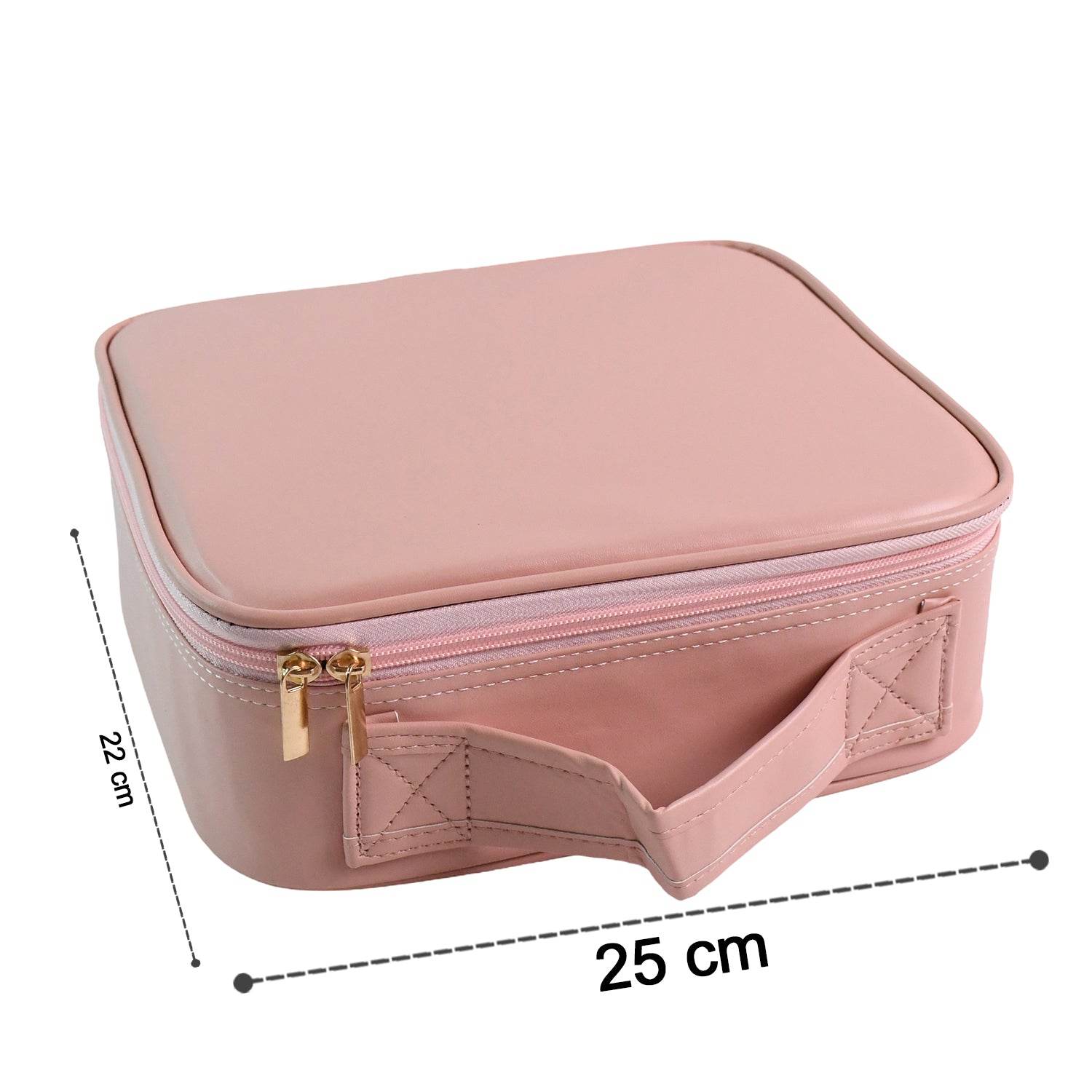Pink Premium Led Light Makeup Organizer Box (1 Pc) - 9XShoppy
