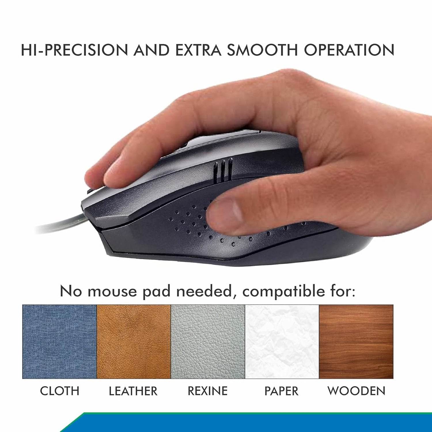 Computer Laptop Wired Optical Mouse (1 Pc) - 9XShoppy