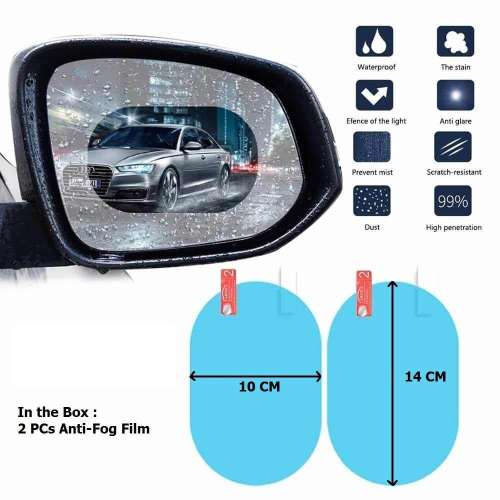7552 Anti Fog Anti Scratch Interior Rearview Car Mirror Film Waterproof Hd Clear Protective Sticker Film For Safe Driving Car Mirrors Side Windows - 9XShoppy