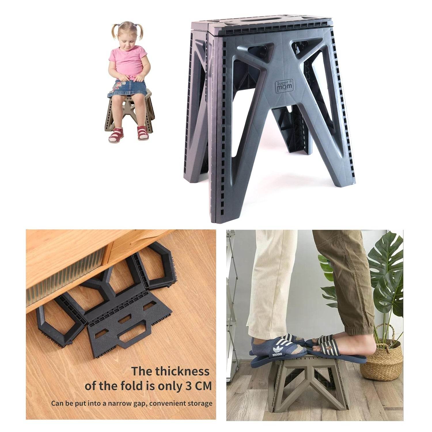 Supermom Comfort Multi-purpose Folding Stool - 9XShoppy