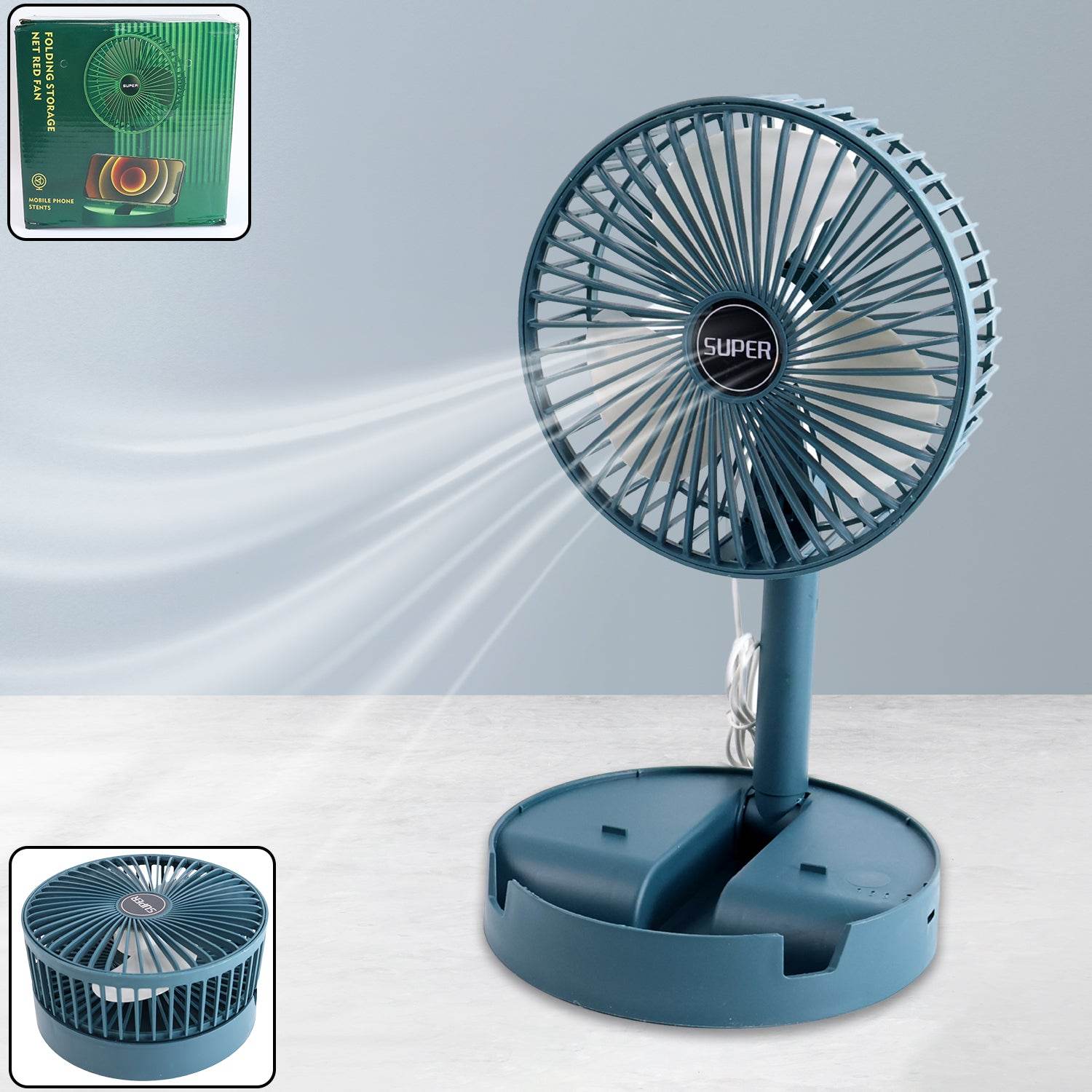 Telescopic Electric Desktop Fan - 9XShoppy