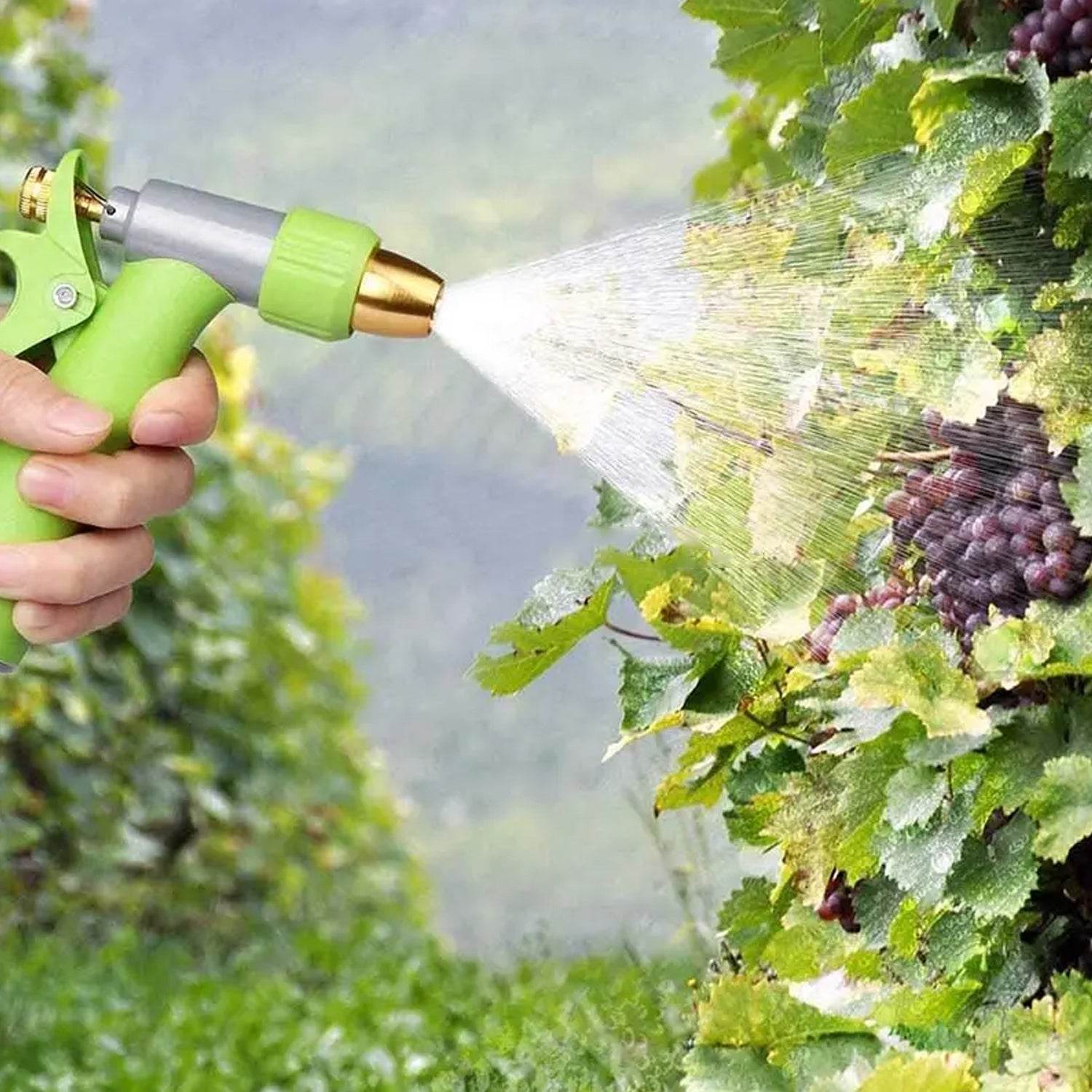 7525 Water Spray Nozzle Hose Sprayer High Pressure Long Range Zinc Alloy Rotatable For Gardening Spray Adjustable High Pressure Car Washer Washing Water Spray Gun - 9XShoppy