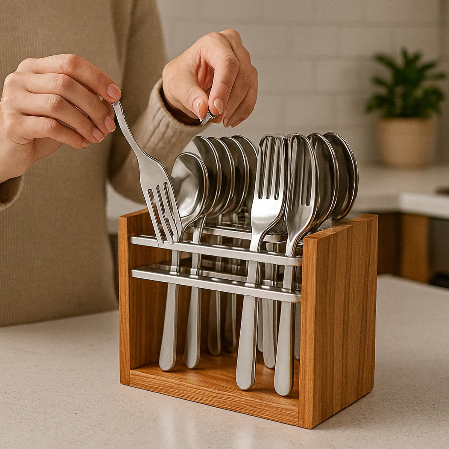 Apex Premium Stainless Steel Cutlery Set (24 Pc) - 9XShoppy