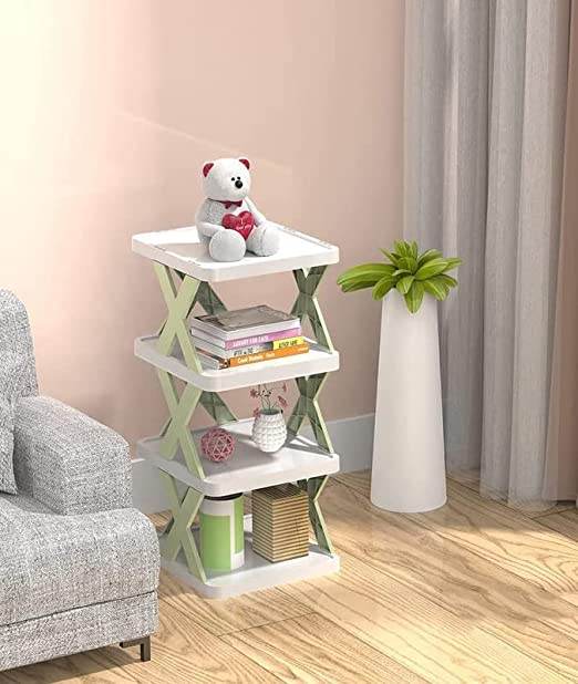 9078 4 Layer Shoes Stand Shoe Tower Rack Suit For Small Spaces Closet Small Entryway Easy Assembly And Stable In Structure Corner Storage Cabinet For Saving Space - 9XShoppy