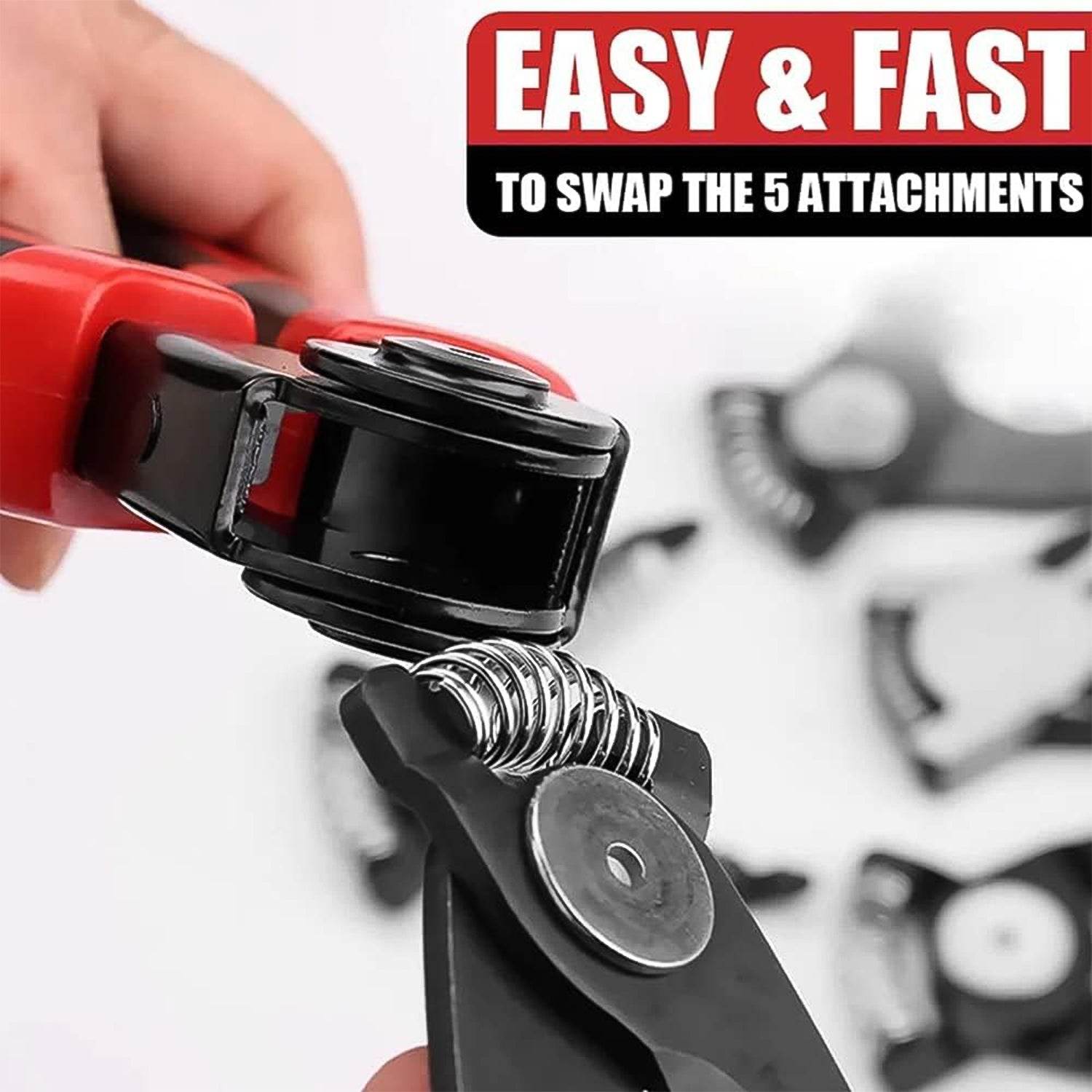 5 In 1 Wire Stripper Pliers Set Soft Grip Anti-slip Alloy Steel Cutting Gripping Stripping - 9XShoppy