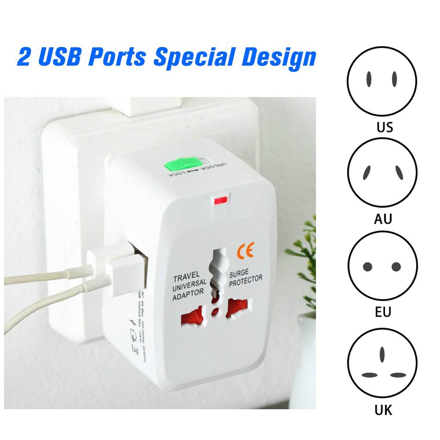 All-in-one Universal Worldwide Travelling Ac Adaptor - 9XShoppy