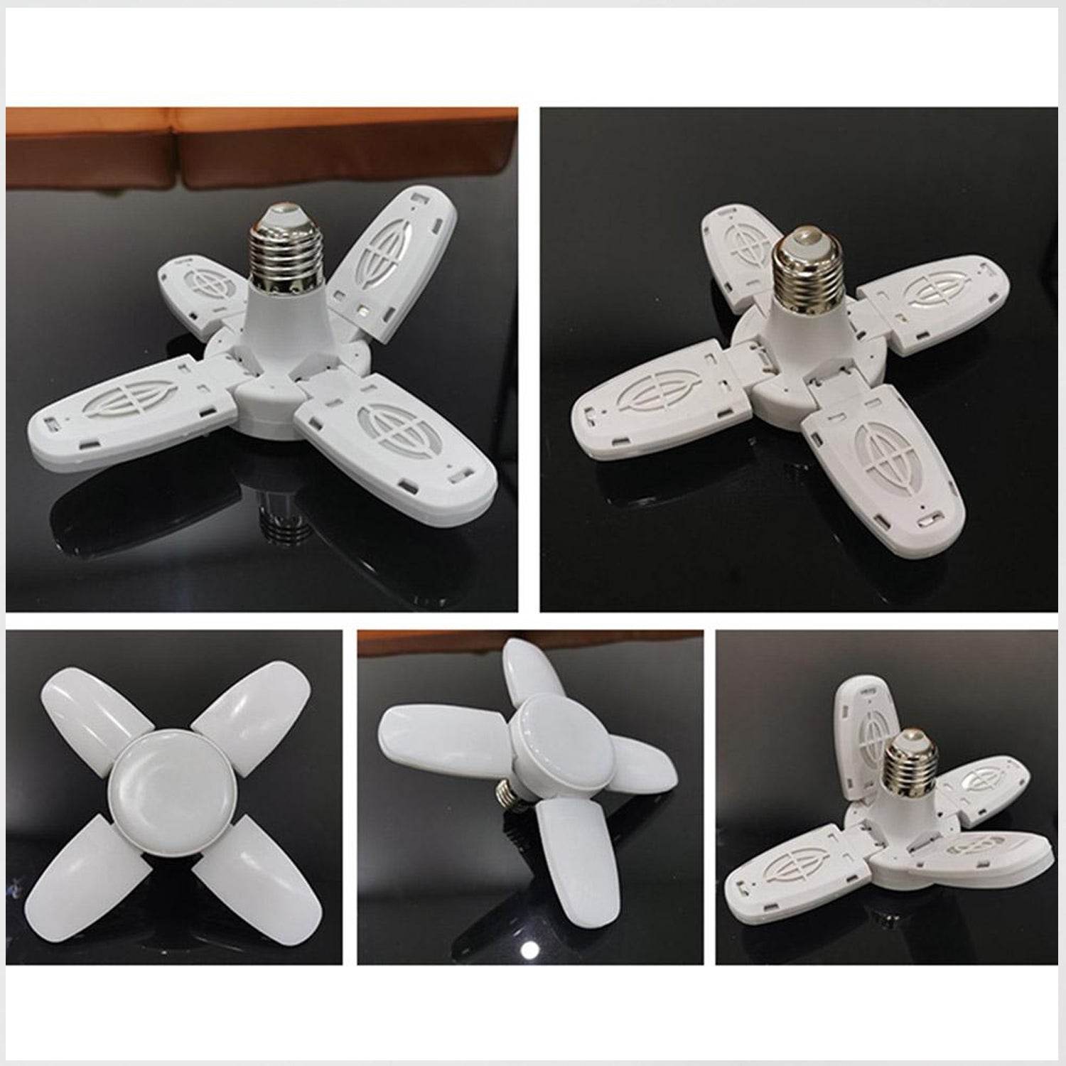 6179 Fan Blade Led Bulb 28v Foldable Led Blade Fan Bulb ( 1 Pc ) - 9XShoppy