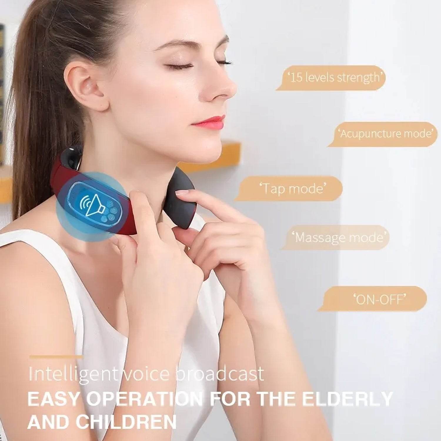 6 Heads Smart Electric Neck And Back Pulse Massager Wireless (1 Pc) - 9XShoppy