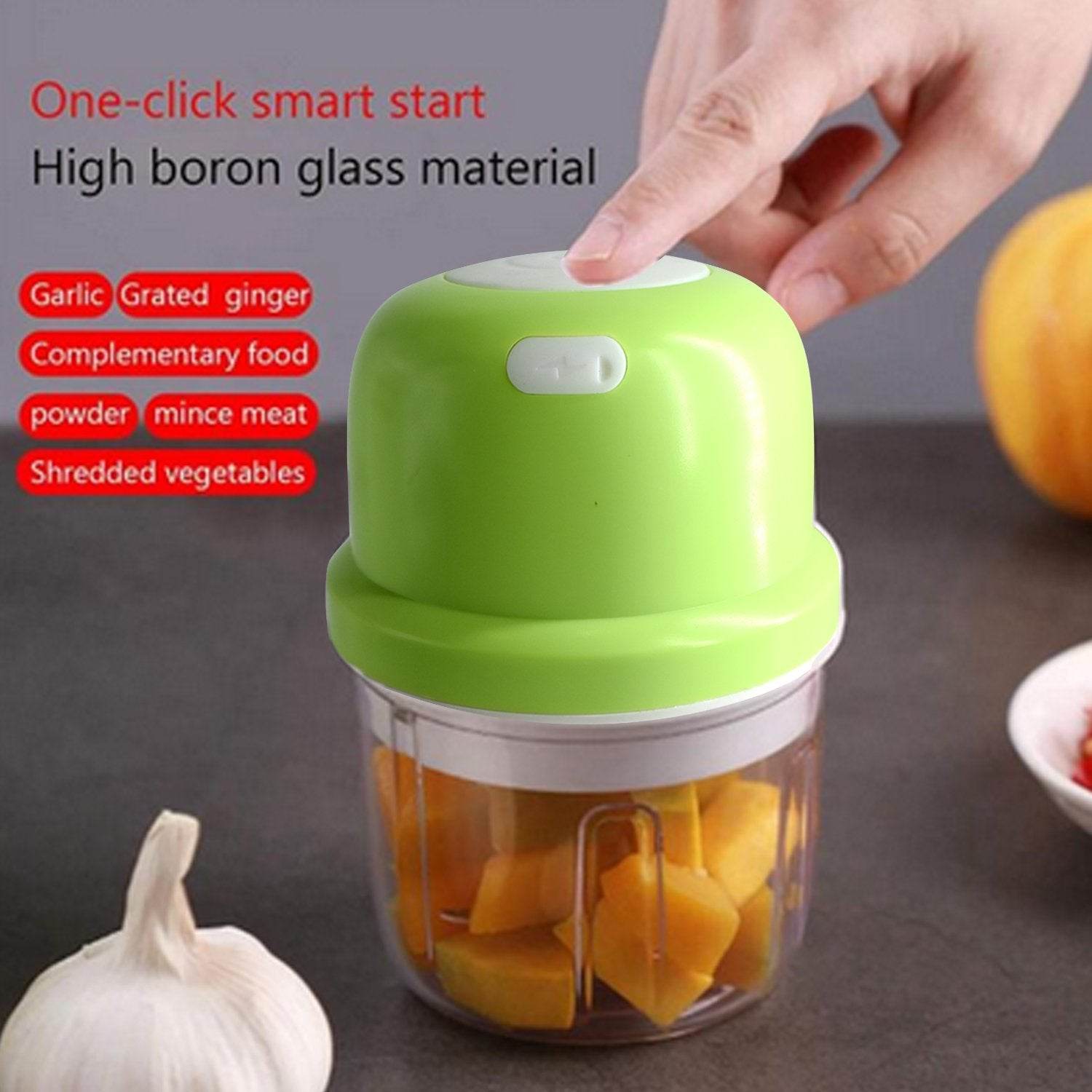 Portable Usb Rechargeable Electric Chopper - 9XShoppy