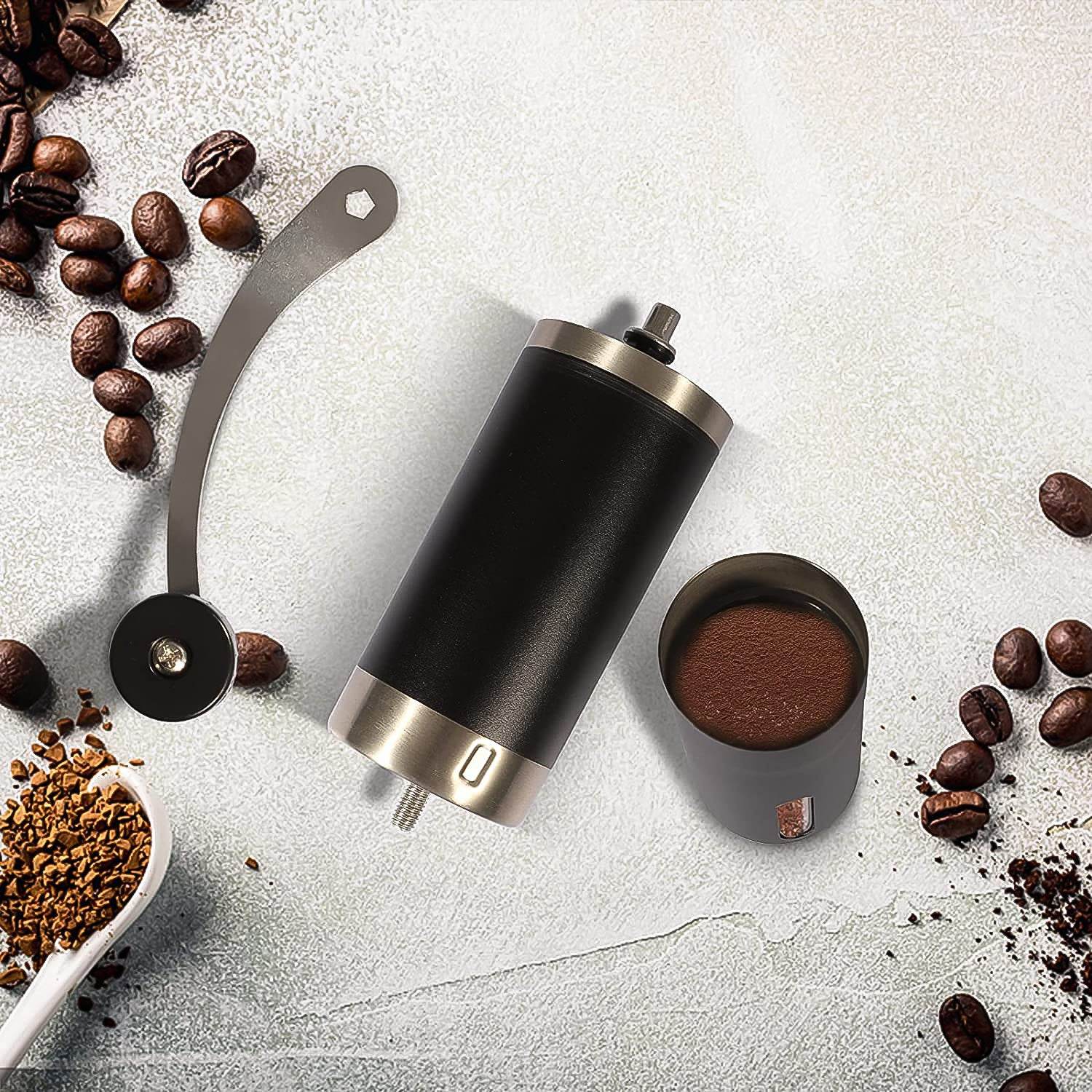 Portable Stainless Steel Manual Coffee Grinder (1 Pc) - 9XShoppy