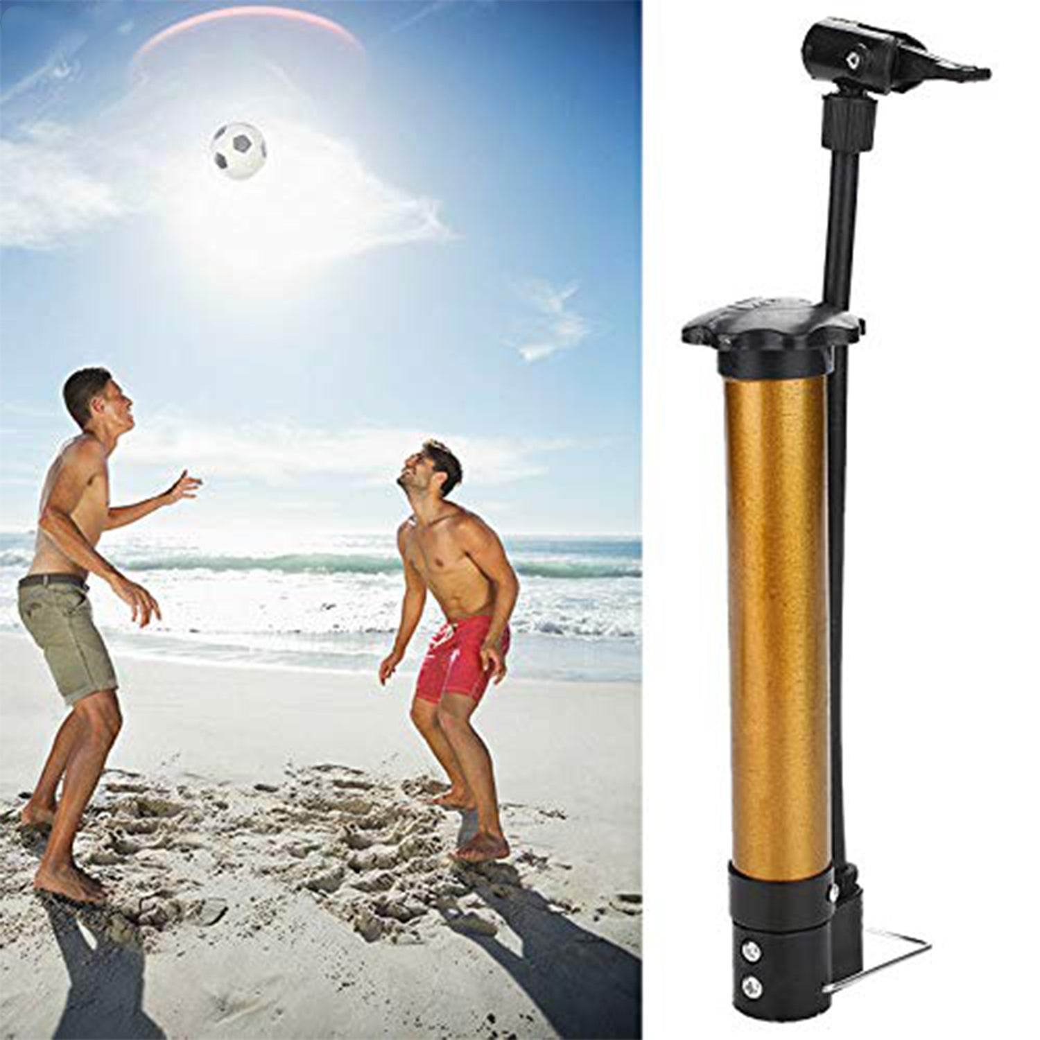 8510 Mini Hand Air Ball Pump With 1 Pin Metal Portable High Pressure Air Pump Mini Basketball Inflator For Balls Basketball Soccer Volleyball Football Inflatable And More (1 Pc) - 9XShoppy