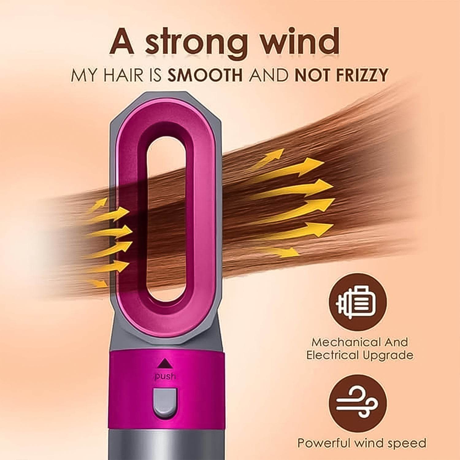 5 In 1 Hair Dryer Brush Multifunctional Hot Air Styler Hair Tools - 9XShoppy