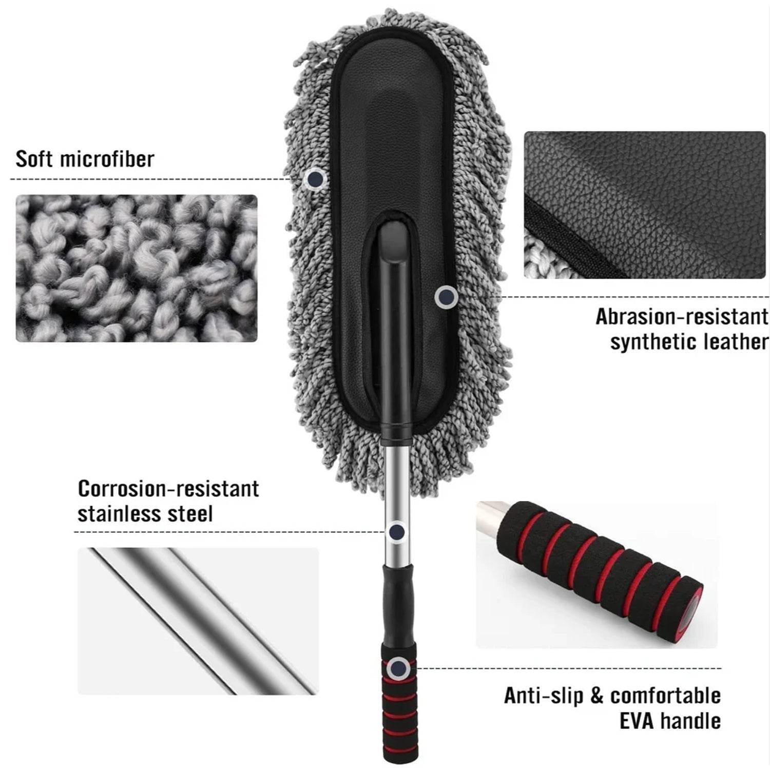 Car Dust Brush Gentle And Efficient Cleaning Tool For Interior And Exterior (1 Pc) - 9XShoppy