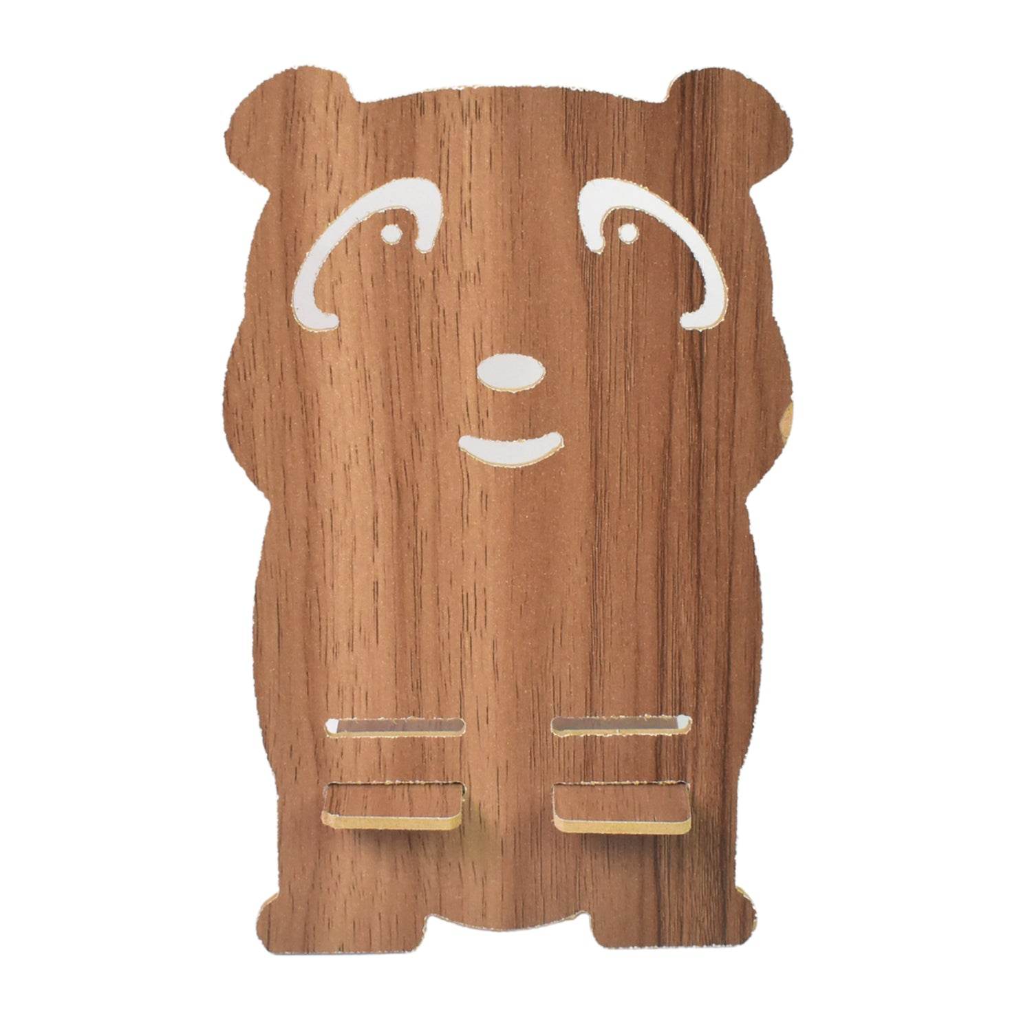 Wooden Cartoon Shape Design Mobile Stand (1 Pc) - 9XShoppy
