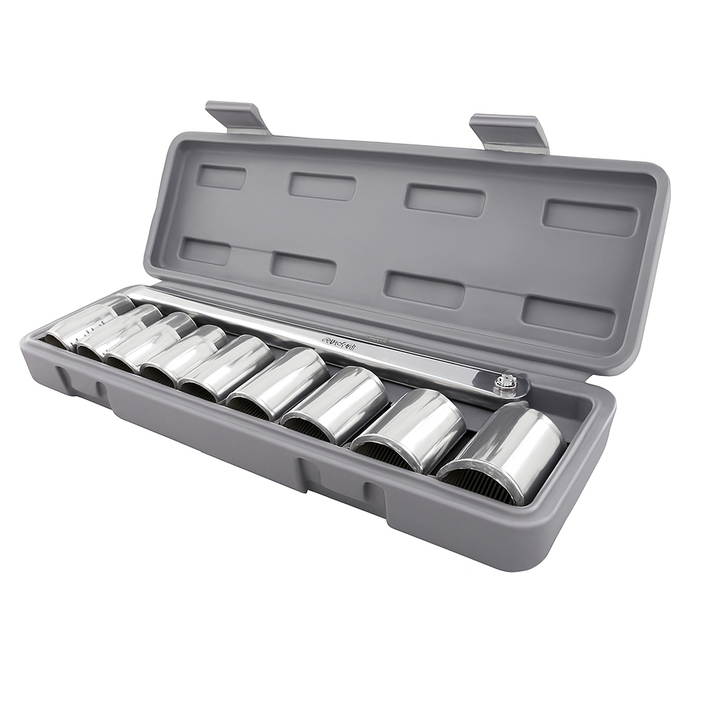 10 Pc 6 Pt. 38 In. Drive Standard Socket Wrench Set