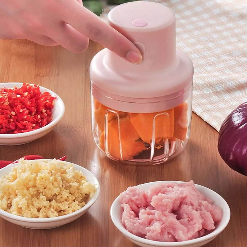 7027 Electric Fruit Vegetable Onion Garlic Cutter Food Speedy Chopper - 9XShoppy