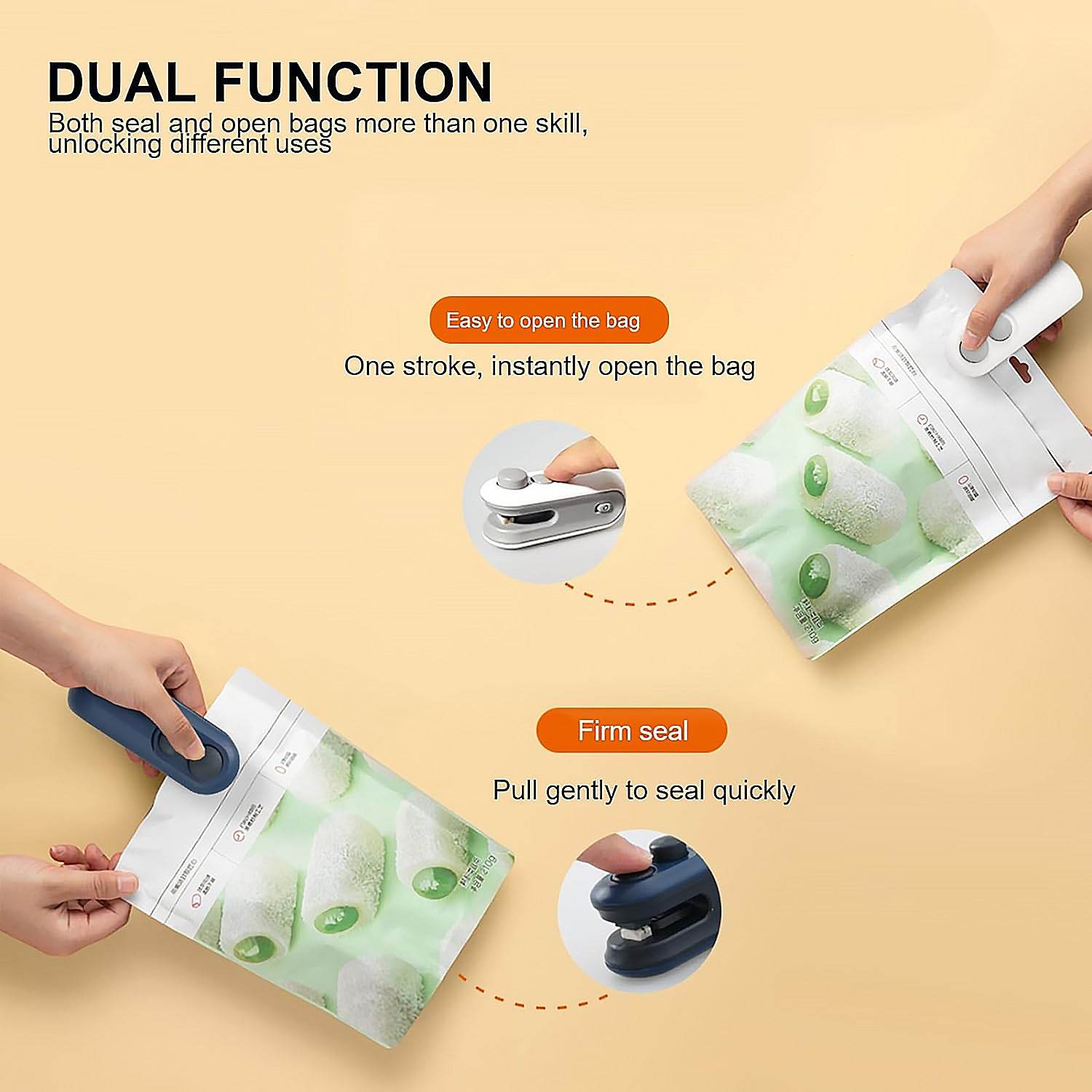 Mini Bag Sealer 2 In 1 Seal Cutter Heat Sealers - 9XShoppy