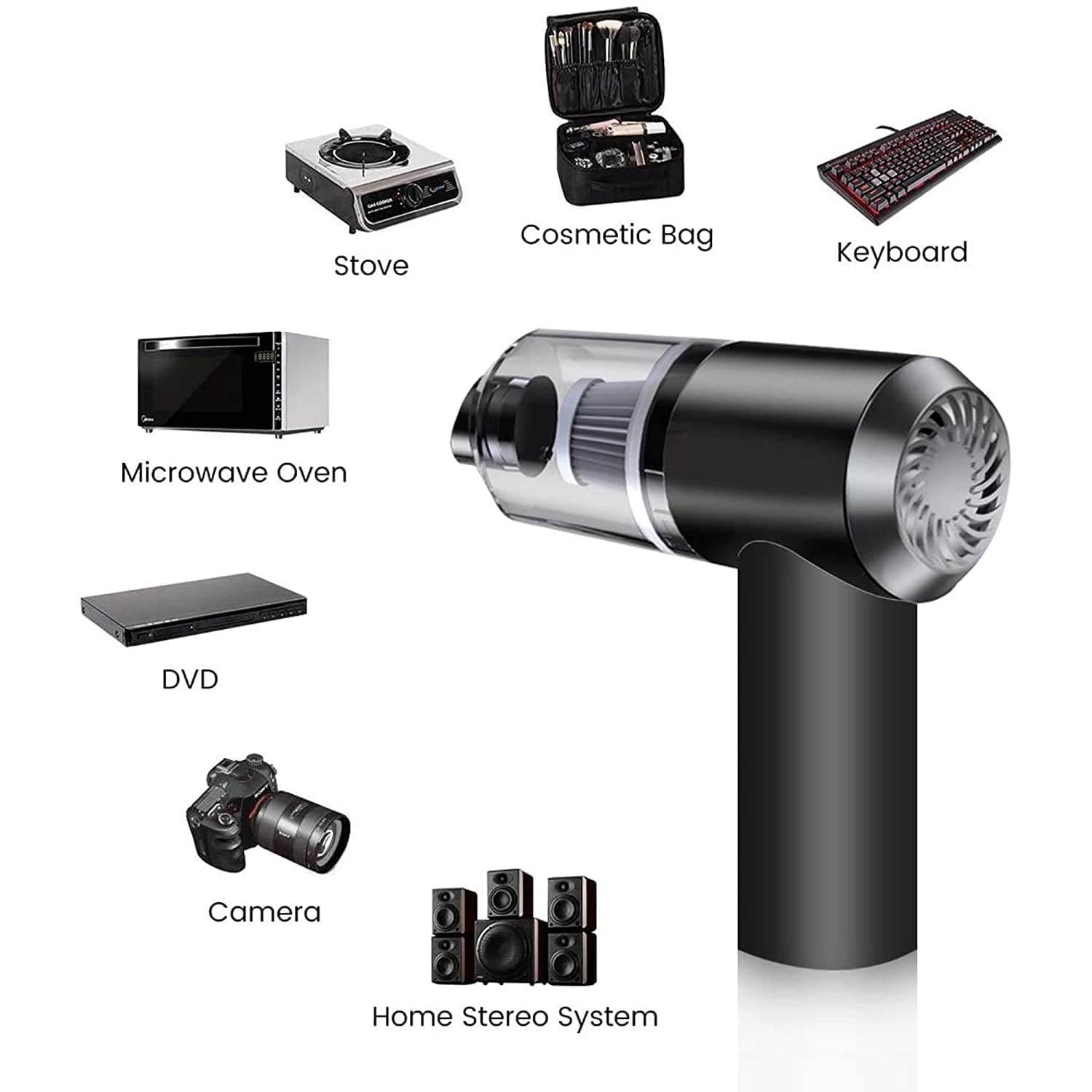 Vacuum Cleaner Dust Collection 2 In 1 Car Vacuum Cleaner 120w High-power Handheld Wireless Vacuum Cleaner - 9XShoppy